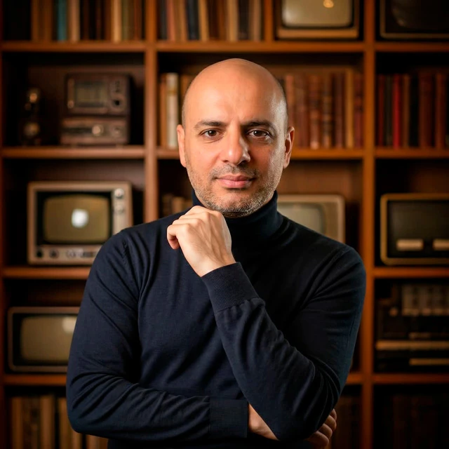A professional portrait of the author of Retro GAME LOVER book: Giuseppe R. Timpano