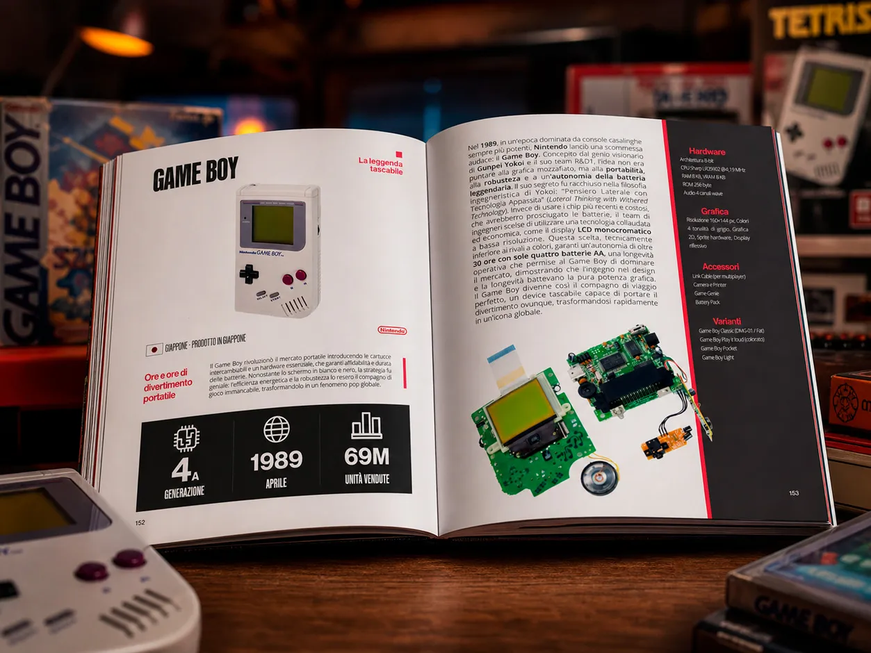 Retro GAME LOVER book example page: a view of Videogames and Pop Culture Movies / TV Shows section